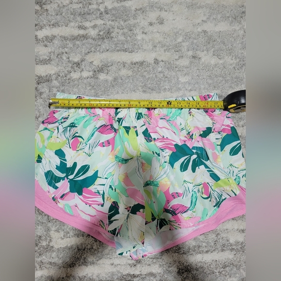Athletic Works Pink and Yellow Tropical Print Shorts - Picture 6 of 8